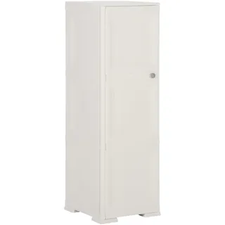 vidaXL Kunststoffschrank 0,4 x 0,43 x 1,25 m weiß