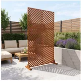 casa.pro Trennwand Kekan Raumteiler 180 x 90 cm Sichtschutz Outdoor Indoor Raumtrenner Terrasse Balkon Corten Stahl Paravent Edelrost