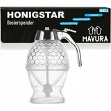 MAVURA HONIGSTAR Honig Spender Honigtopf Dosierer Honigbirne Sirup Dosierspender