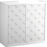 PAPERFLOW easyOffice Classic Chic Rollladenschrank 61472 2 Fachböden 110,0 x 41,5 x 104,0 cm