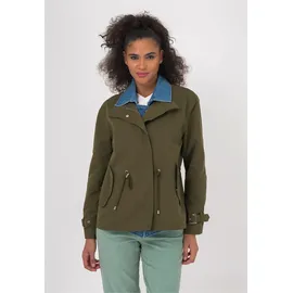 Freshlions Trenchcoat FRESHLIONS "Zelda", Damen, Gr. S, grün (khaki), 100% Baumwolle, unifarben, normal, Mäntel, mit stilvollem Reverskragen