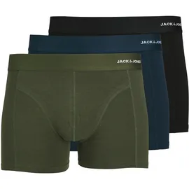 JACK & JONES JACBASIC BAMBOO TRUNKS unifarben grün S 3er Pack