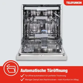 Telefunken GEU6014AI Unterbau-Geschirrspüler (Unterbau, 600 mm, Silber)