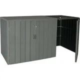 MCW Mülltonnenbox MCW-J28-XL-1-2er grau