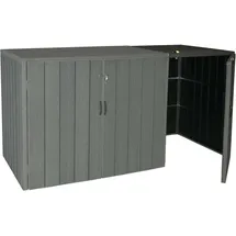 MCW Mülltonnenbox MCW-J28-XL-1-2er grau