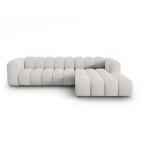 Micadoni Ecksofa Lupine, modular 4-Sitzer grau