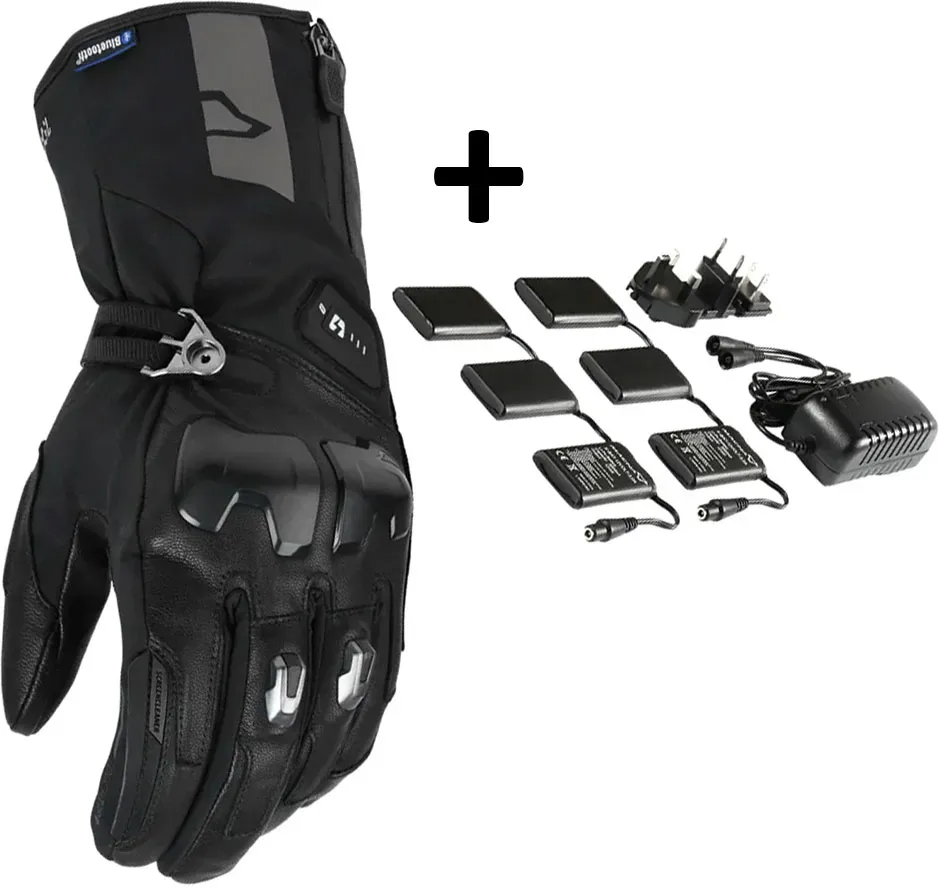 Macna Progress RTX 2.0 12V Kit, Handschuhe wasserdicht beheizbar - Schwarz - 3XL