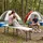 Tectake Campingtischgarnitur Panja Weiß