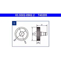 ATE Entlüfterstutzen