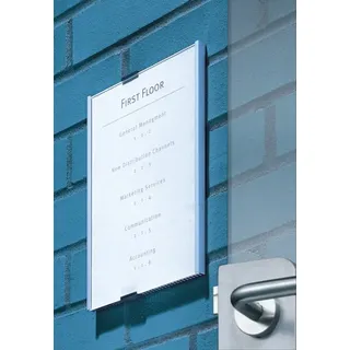 Durable Türschild INFO SIGN Metall silber DIN A4