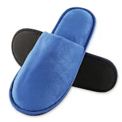 Hygostar® Deluxe Slipper aus Samt-Veour, geschlossen, bedruckbar 55586 , 1 Packung = 10 Paar, Länge: 28,5 cm