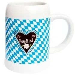`O'zapft is` Bierkrug Porzellan
