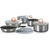 Berlinger Haus Moonlight Topf-Set 8-tlg. 4 x Kochtopf + Pfanne + 3 Kunststoffdeckel