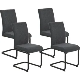 Hela Freischwinger LINN Polyester grau 4er Set