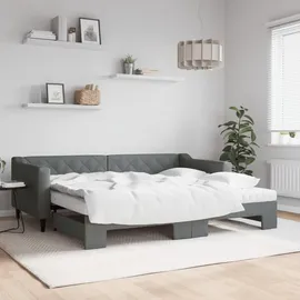 vidaXL Tagesbett 90 x 200 cm Dunkelgrau