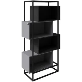 Phoenix Bücherregal 70 x 38 x 163,5 cm Schwarz