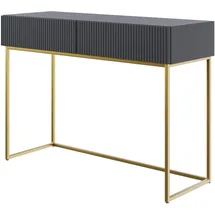 Selsey Veldio Schminktisch Mit Zwei Schubladen Schwarz 110 cm