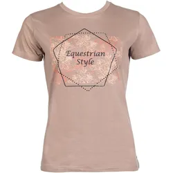 Damen T-Shirt Savona Print Style TAUPE, Gr. XS XS