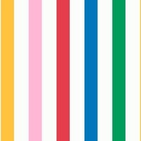 Joules Vliestapete Country Critters Chunky Stripe White-Rainbow Mehrfarbig FSC®