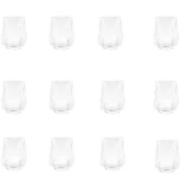 Mulex Gläser Trinkgläser Set geriffeltt 430ml transparent
