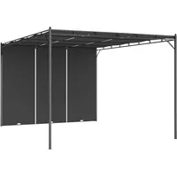 VidaXL Gartenpavillon mit Seitenvorhang 4x3x2,25 m Anthrazit