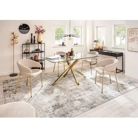 Actona 2er-Set Actona Stuhl Ann Stoff Beige