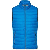 Men's Down Vest Leichte Daunenweste im klassischen Design blau/grau, Gr. 3XL