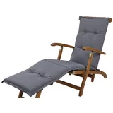 KETTtex 50089-51 Auflage Deckchair Florence grau meliert 190x49x6 cm