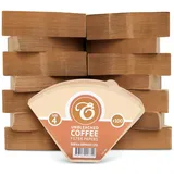 EDESIA ESPRESS – 1500 Kegelförmige Kaffeefilter aus Papier – Kaffeefilter Nr.4 für Manuelle Kaffeemaschine, Pour-Over und Sanftes Brühen – Größe 4 Braun