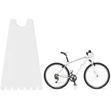 QIUYMGFG Fahrradständer Tragbarer Fahrradständer, für Anpassen, Reinigen, Reparieren, für Mountainbike-Fahrradzubehör, transparente Acryl-Unterstützung Fahrradhalter ständer(Transparent)