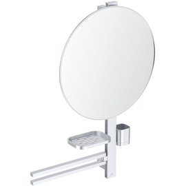 Ideal Standard Alu+ Accessoir-Bar L800, mit Handtuchhalter, und Spiegel 500mm, Silver