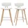 miliboo Design-Barhocker H 69 cm Weiß