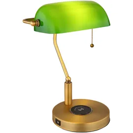 GLOBO Bankerlampe Grün