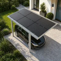 Ximax Solar-Carport Linea Typ 80 5,55 x 2,72 m Edelstahl-Look