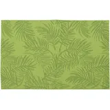 Excellent Houseware 1 Tischset abwaschbar 45x30cm Gewebte Tisch Platzsets mit Blätter Motiv Platzdeckchen Tischuntersetzer Tischdeko Küche Esstisch Gastronomie Hellgrün