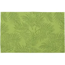 Excellent Houseware 1 Tischset abwaschbar 45x30cm Gewebte Tisch Platzsets mit Blätter Motiv Platzdeckchen Tischuntersetzer Tischdeko Küche Esstisch Gastronomie Hellgrün