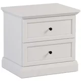 konsimo® Nachtschrank KATRIA 52 x 51 x 40 cm Weiß