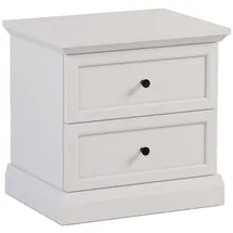 konsimo® Nachtschrank KATRIA 52 x 51 x 40 cm Weiß