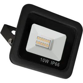 McShine Außenstrahler Aluminium 10 W 850 Lumen 1 Stück Schwarz