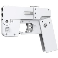 Handy Form Folding Soft Bullet Gun Spielzeug, 2023 Deformation Folding Handy Shell Auswerfen Spielzeugpistole mit Patronenhülse Organisation und Kugeln -Desert