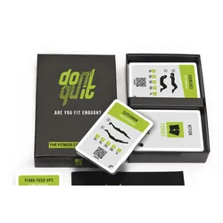 don't quit Fitness Kartenspiel