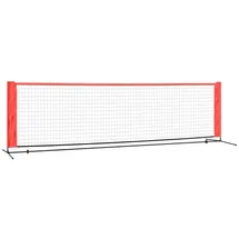vidaXL Tennisnetz Schwarz und Rot 300x100x87 cm Polyester