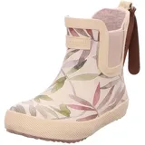 Bisgaard Baby Rubber Rain Boot, beige leaves 27 EU