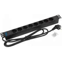 Triton Steckdosenleiste 8-fach 2 m Schwarz