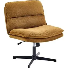 HJH Office Sessel Criss-Cross 20 Polyester 20 x 0 x 0 cm Braun mit Rollen
