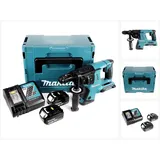 Makita DHR 264 2 x 18 V / 36 V Li-Ion SDS Plus Akku-Bohrhammer in Makpac 4 mit Einlage + 2x 3,0 Ah Akku 1x Ladegerät
