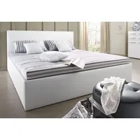 Westfalia Schlafkomfort Polsterbett, weiß, B:128cm L:212cm, Bezug Bett: Kunstleder;Bonnell-Federkernmatratze: