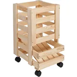 Hi Kartoffel- und Obstkiste natur Holz Fichte B/H/T: ca. 30x52,5x37 cm - Natur