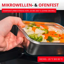 Westmark Edelstahl Lunch Box Frischhaltedose, 1300 ml