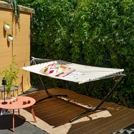 AMANKA Outdoor Hängematte mit Gestell - 310cm Hängemattengestell 200x120 Stabhängematte